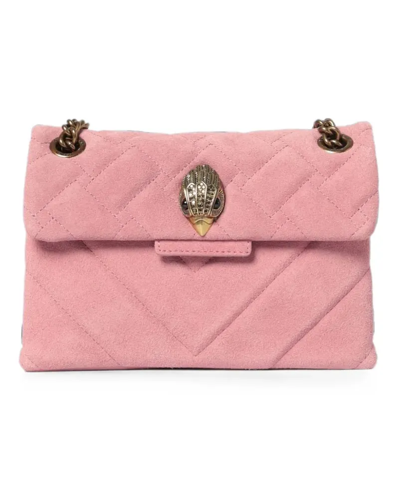 Kurt Geiger The Kensington quilted suede shoulder bag - Rosa Rosa