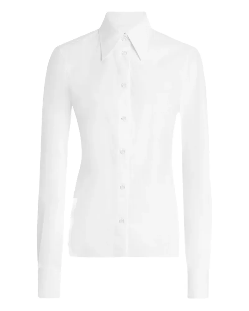 Dolce & Gabbana Hemd mit spitzem Kragen - Weiß Weiß