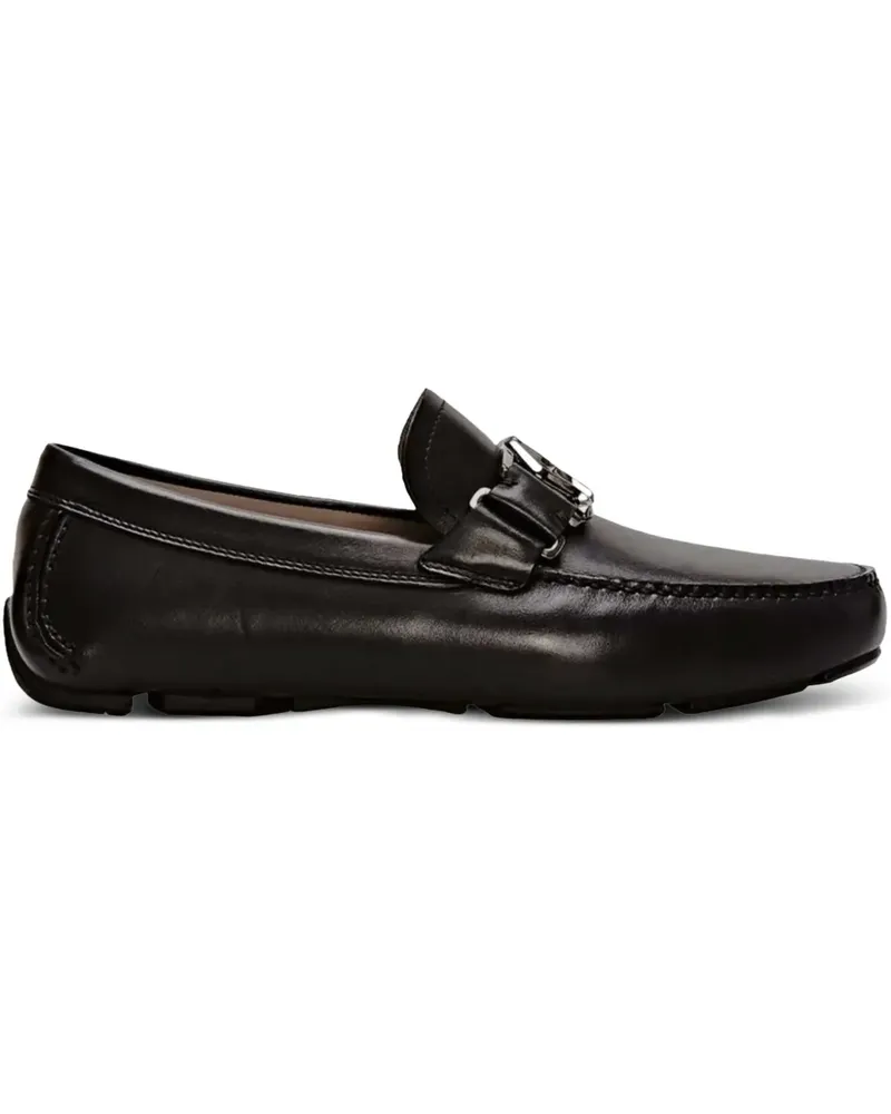 Ferragamo Loafer mit dekorativem Schild - Schwarz Schwarz