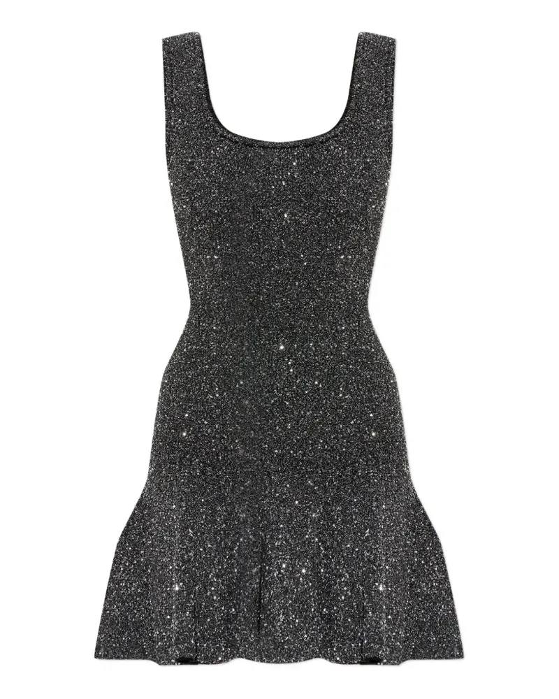 LoveShackFancy Sarajane scoop-neck mini dress - Schwarz Schwarz