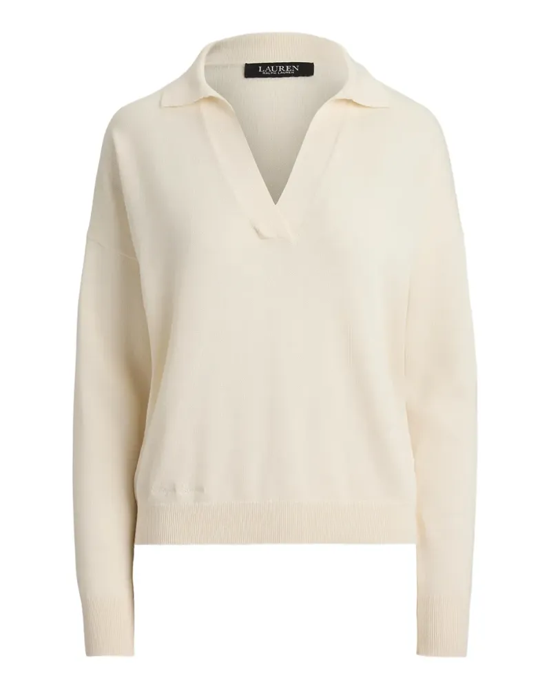 Ralph Lauren Lockerer Pullover mit Johnny-Kragen - Nude Nude