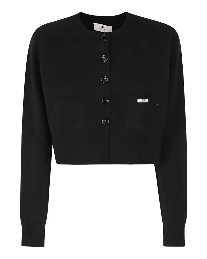 Elisabetta Franchi Cropped-Cardigan - Schwarz Schwarz