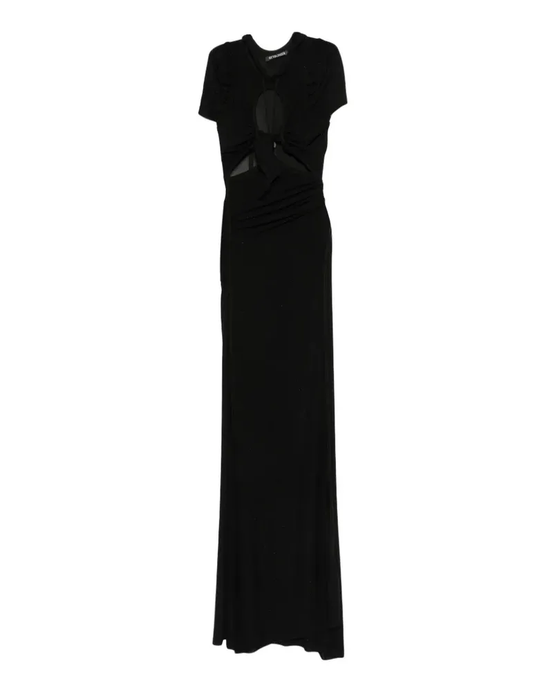 OTTOLINGER tie-detail maxi dress - Schwarz Schwarz
