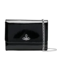 Vivienne Westwood Portemonnaie mit Orb-Schild Schwarz