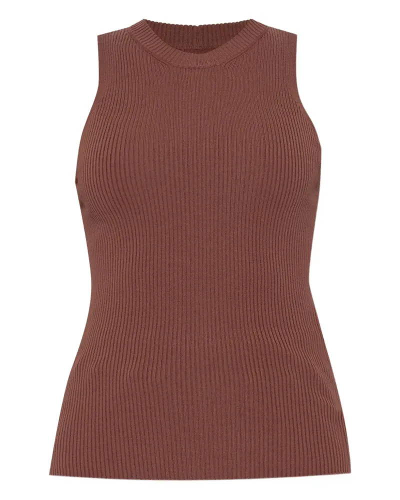 Rick Owens Tanktop aus geripptem Strick - Rot Rot