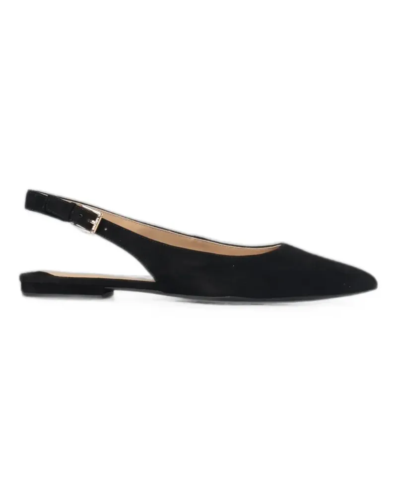 Ralph Lauren Londyn slingback flat pumps - Schwarz Schwarz