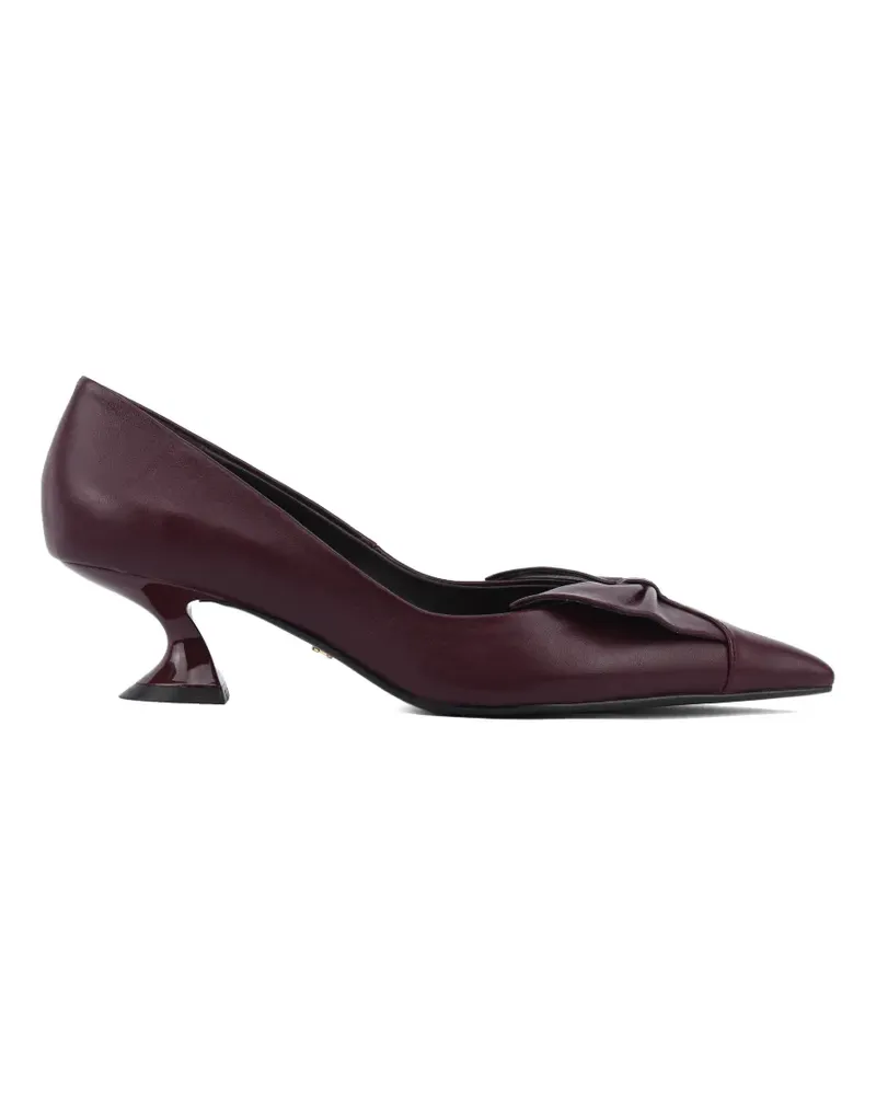 Lola Cruz Manuela Pumps mit Schleife - Rot Rot