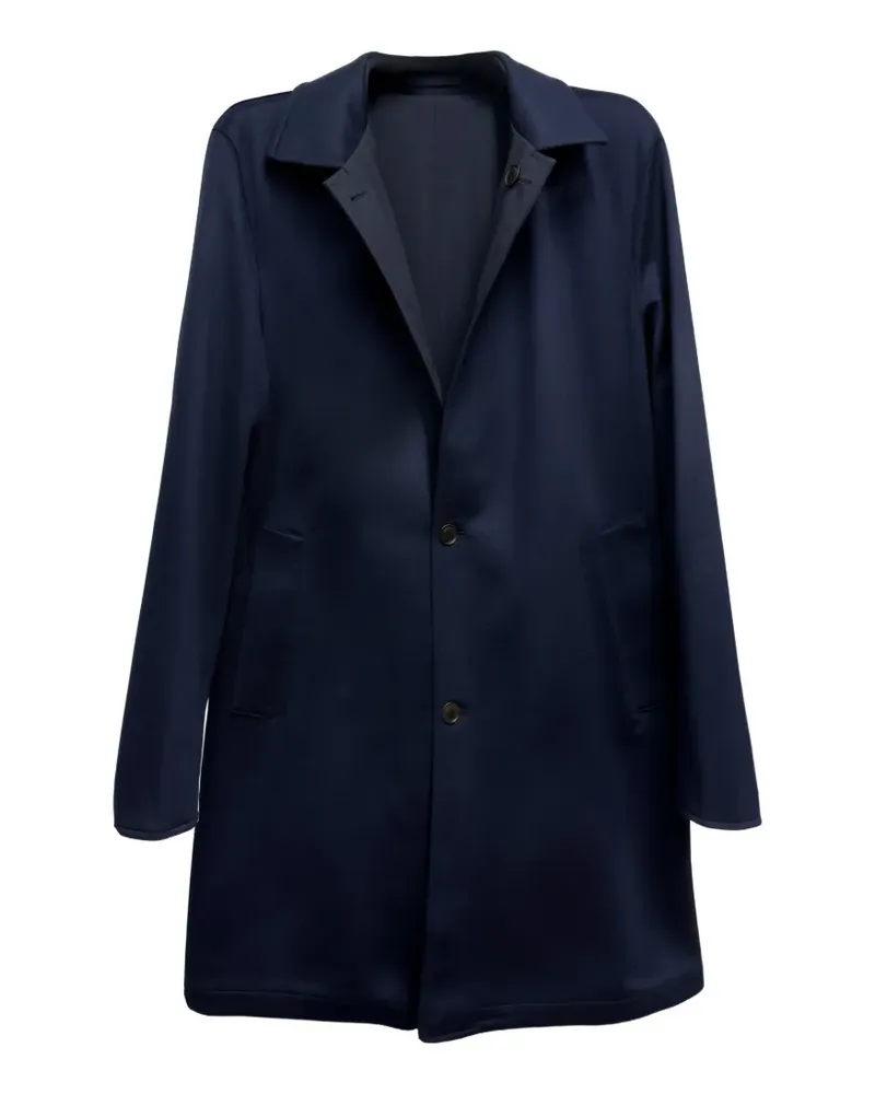 Luciano Barbera reversible cashmere coat - Blau Blau