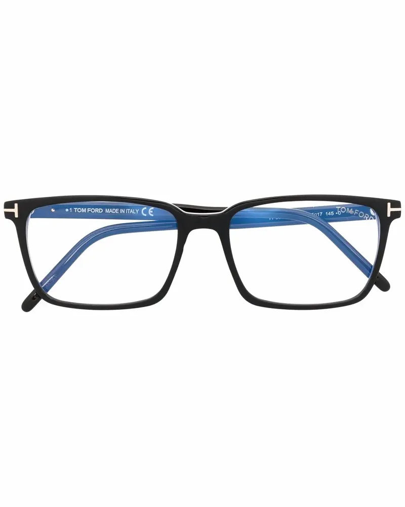 Tom Ford Brille mit eckigem Gestell - Schwarz Schwarz