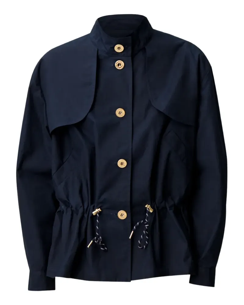 Claudie Pierlot drawstring-waist storm-flap parka - Blau Blau