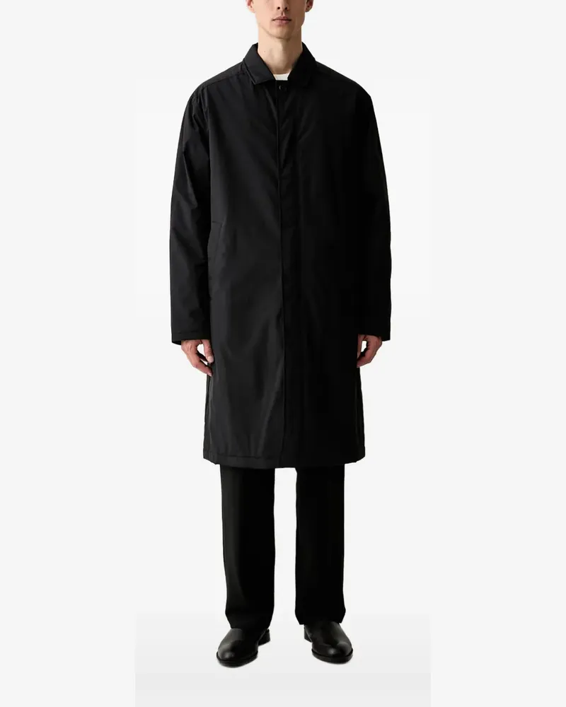 LES DEUX quilted-lining single-breasted coat - Schwarz Schwarz