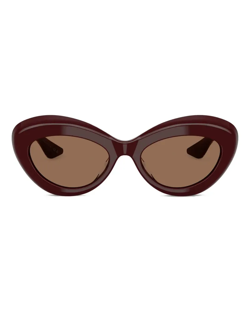 Oliver Peoples Sonnenbrille mit Cat-Eye-Gestell - Rot Rot
