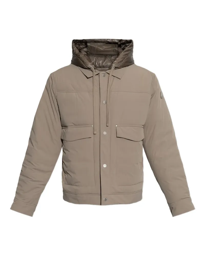 Moose Knuckles Brixton Daunenjacke mit abnehmbarer Kapuze - Nude Nude