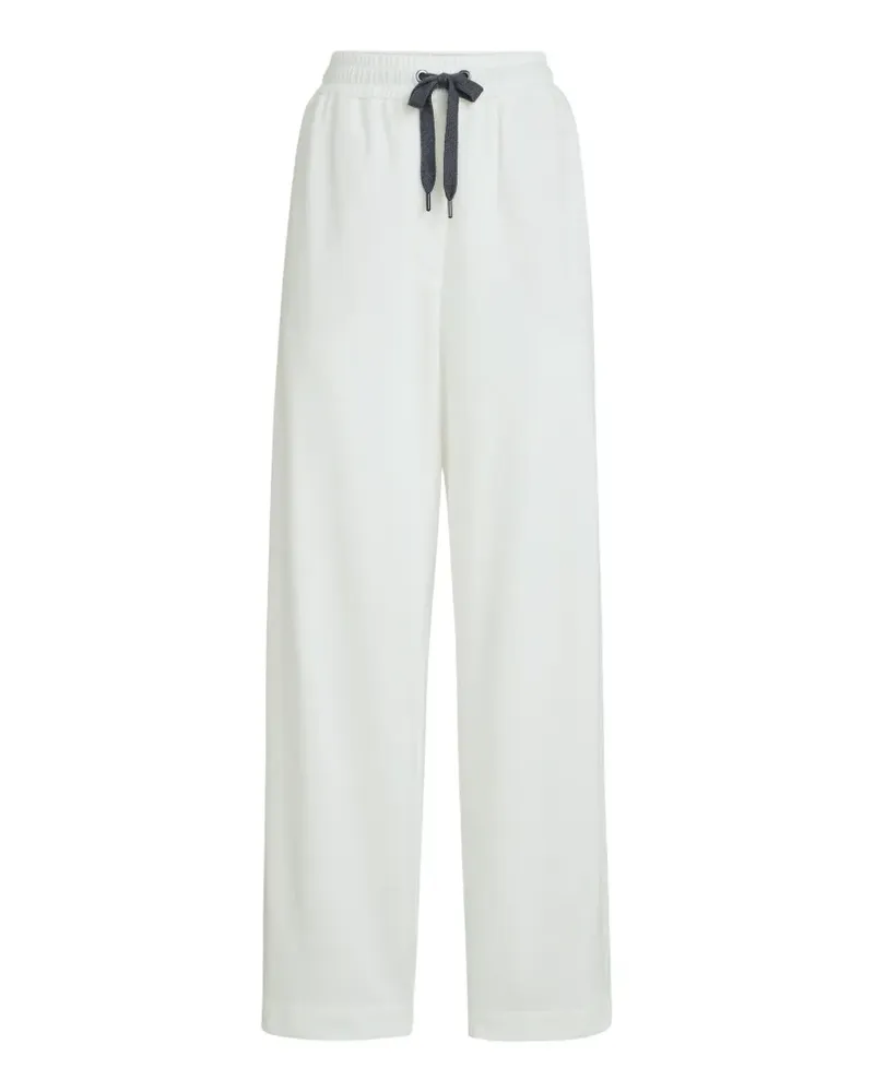 Brunello Cucinelli Jogginghose aus Baumwollpiqué - Nude Nude