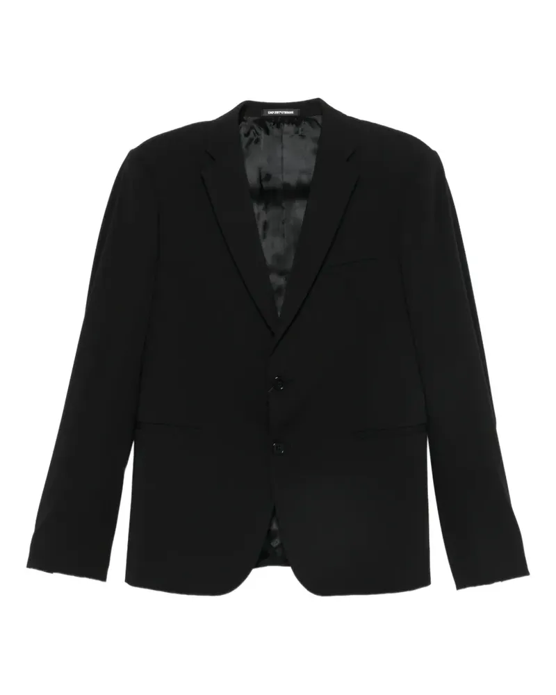 Emporio Armani notch-lapel suit - Schwarz Schwarz