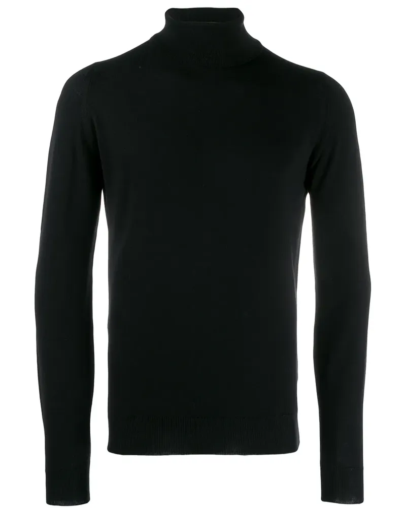John Smedley Pullover mit Rollkragen - Schwarz Schwarz