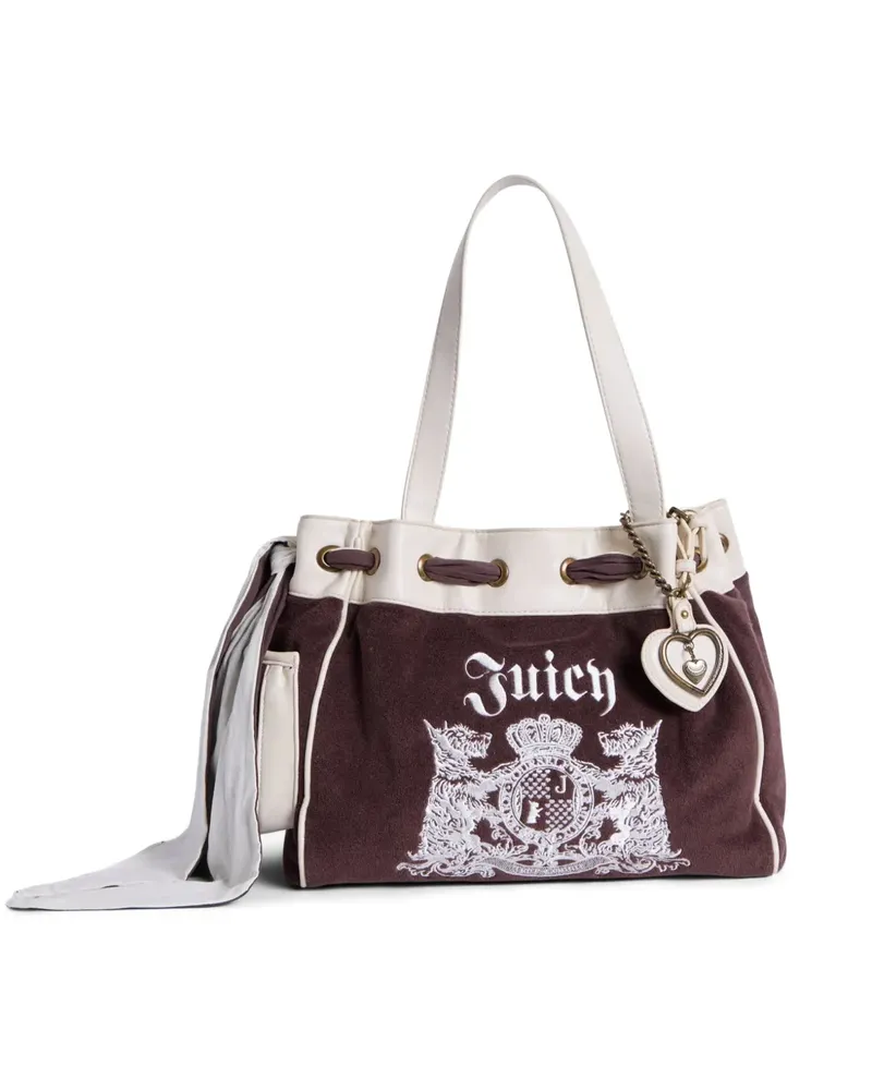 Juicy Couture Daydreamer Schultertasche mit Logo-Stickerei - Braun Braun