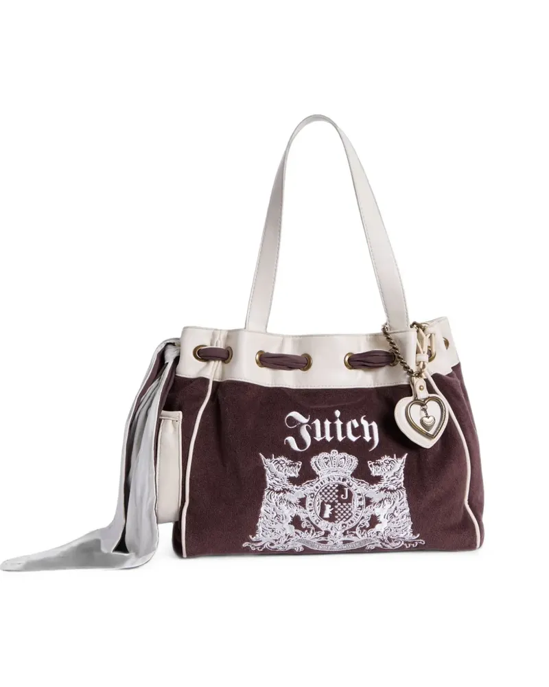 Juicy Couture Daydreamer logo-embroidered shopper bag - Braun Braun