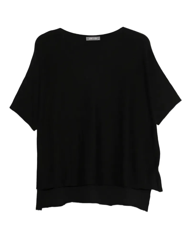 philo-sofie asymmetric shirt - Schwarz Schwarz