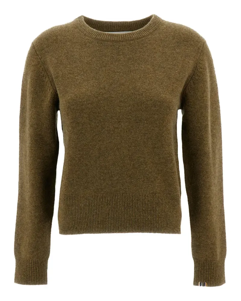 extreme cashmere Jeanne crew-neck ribbed-trim sweater - Grün Grün