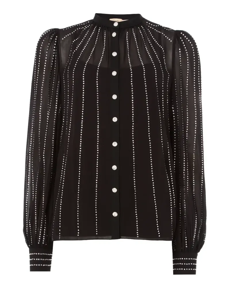 Temperley London Villanelle rhinestone shirt - Schwarz Schwarz