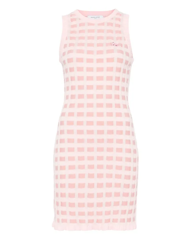 Kitsuné Midikleid mit Fuchs-Motiv - Rosa Rosa