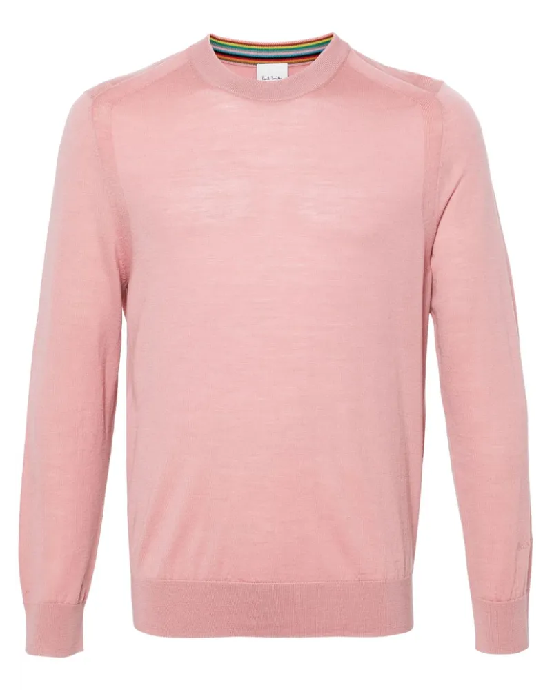 Paul Smith Fein gestrickter Merinopullover - Rosa Rosa