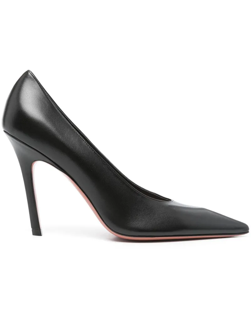 Amina Muaddi Christine Pumps 105mm - Schwarz Schwarz