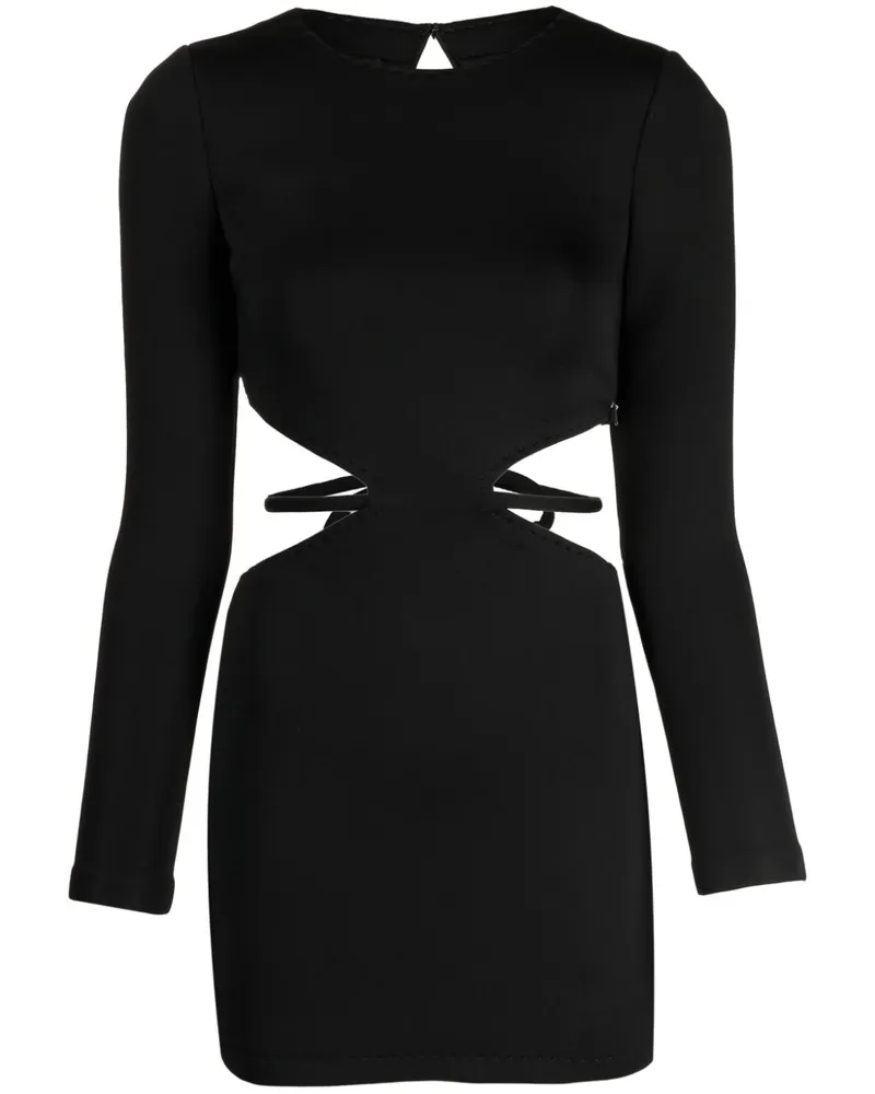 Cynthia Rowley Minikleid mit Cut-Outs Schwarz