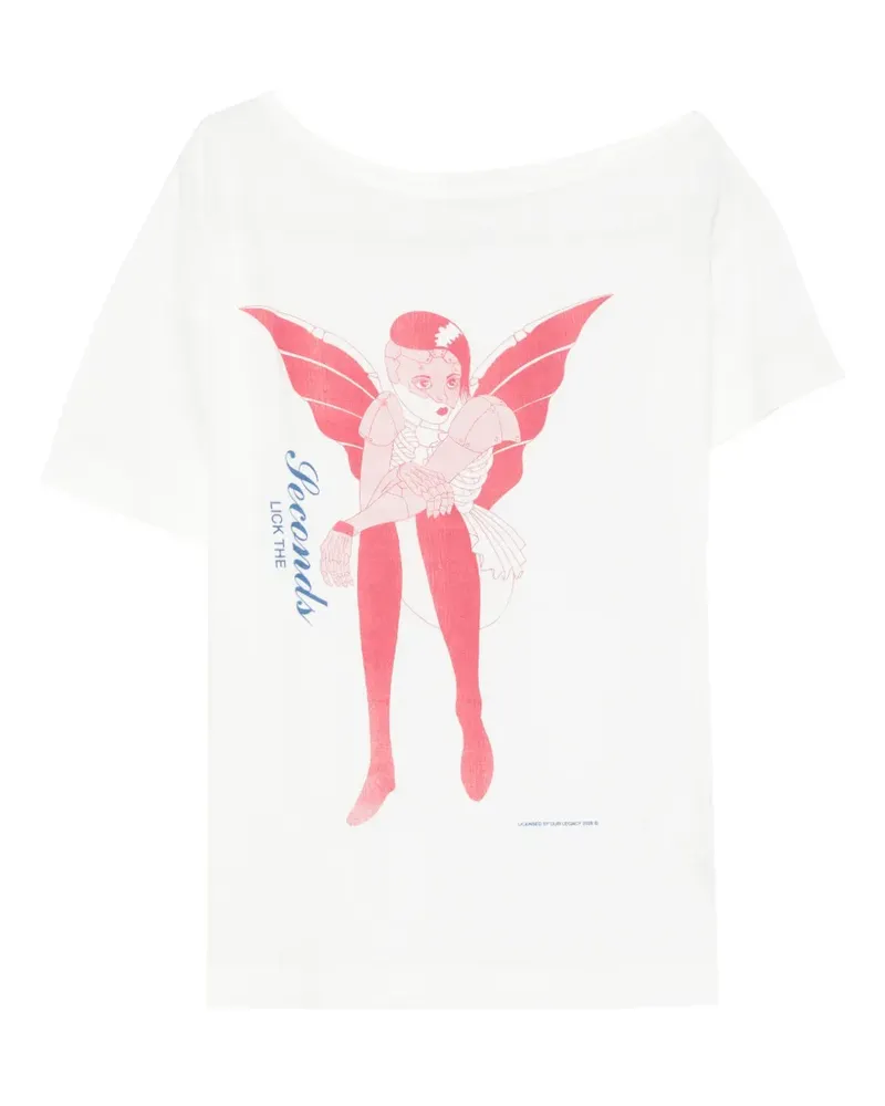 Our Legacy Slant printed T-shirt - Weiß Weiß