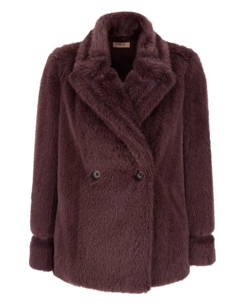 Twin-Set Doppelreihige Jacke - Rot Rot