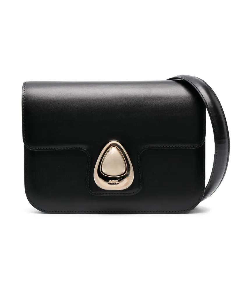 A.P.C. Kleine Lola Schultertasche - Schwarz Schwarz