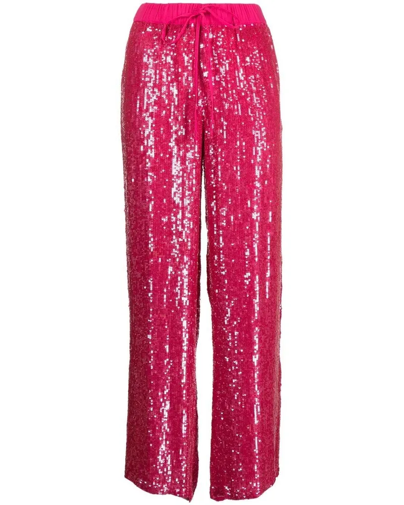 P.A.R.O.S.H. P.A.R.O H. Hose mit Pailletten - Rosa Rosa