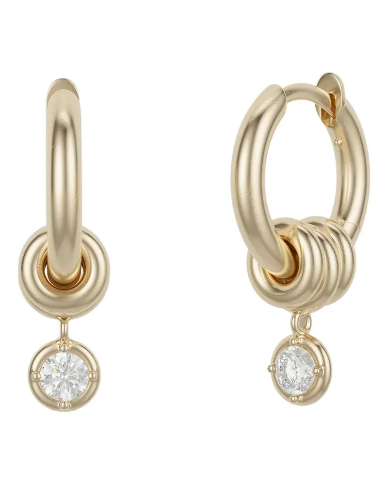 Spinelli Kilcollin Zahra diamond hoop earrings - Gold Gold