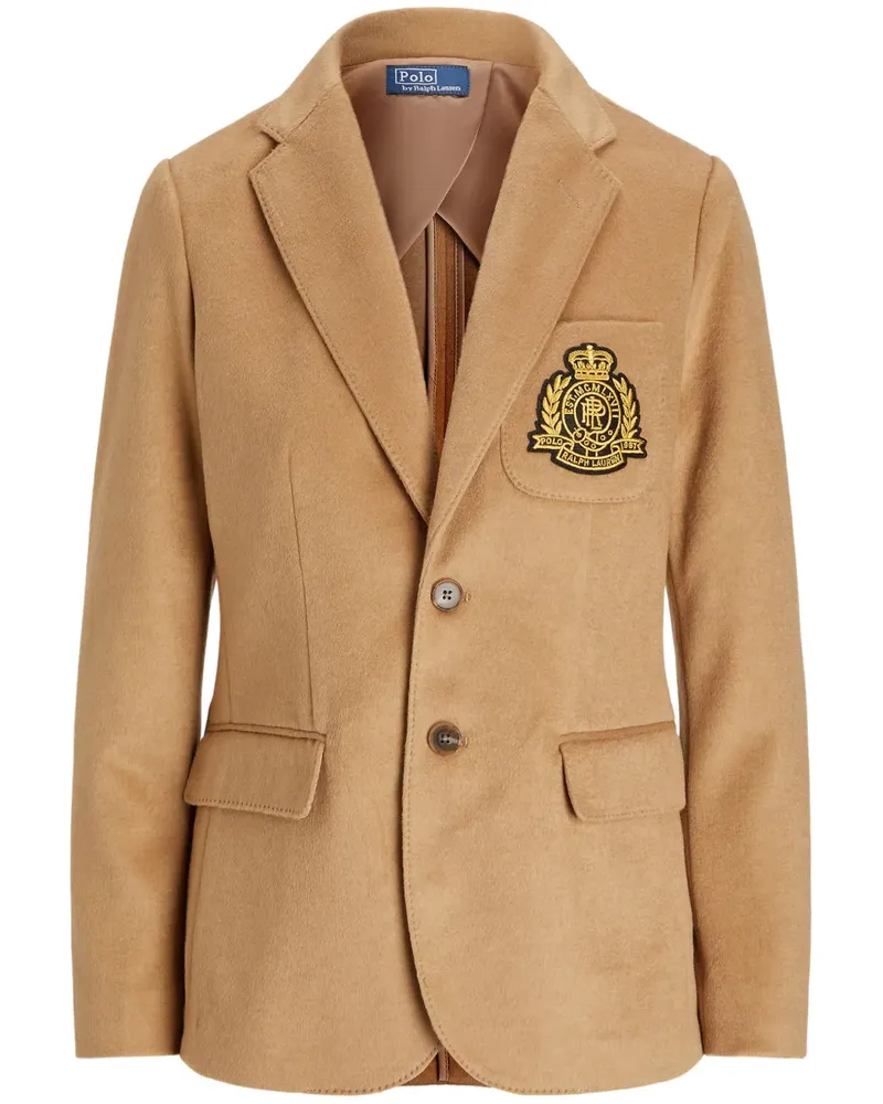 Ralph Lauren Sakko mit Logo-Patch - Nude Nude