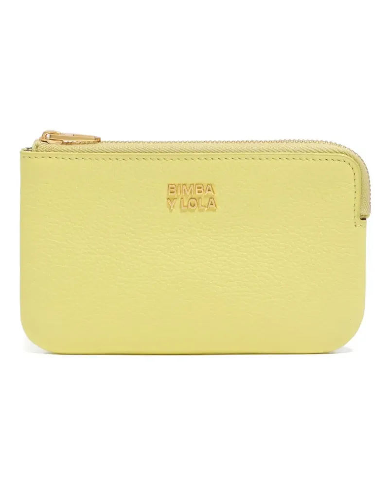 BIMBA Y LOLA zip-top leather wallet - Gelb Gelb