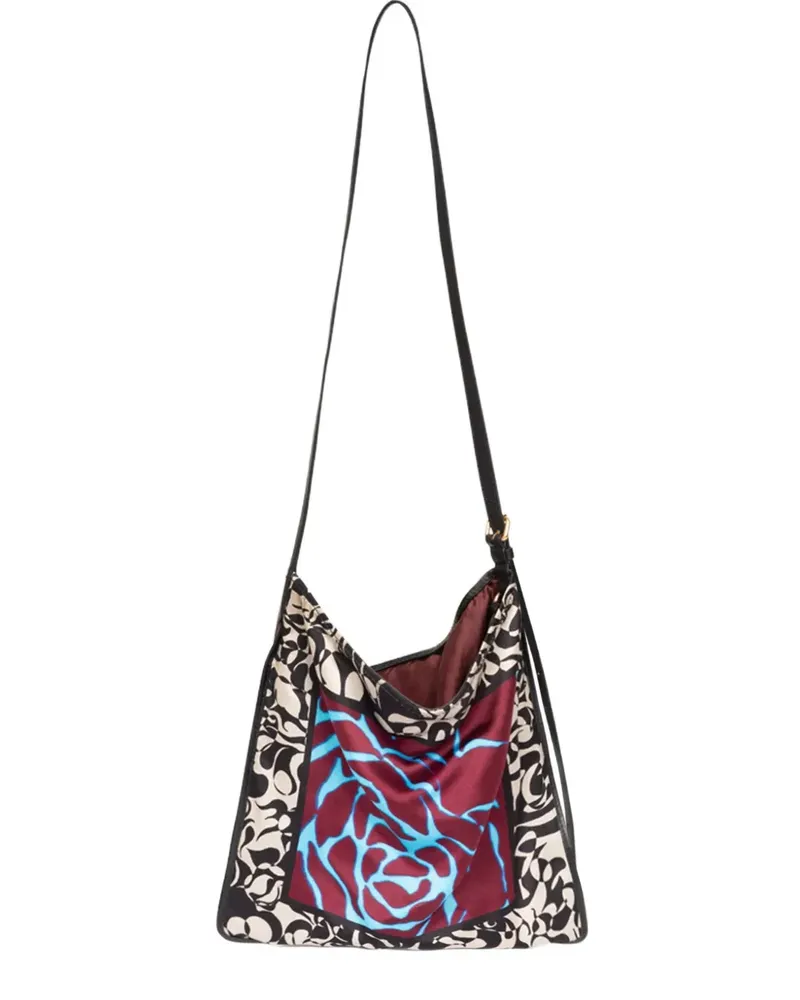 Dries van Noten Schultertasche mit grafischem Print - Rot Rot