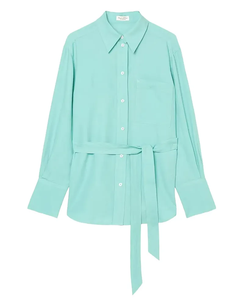 Marc O'Polo Hemd mit Gürtel - Blau Blau