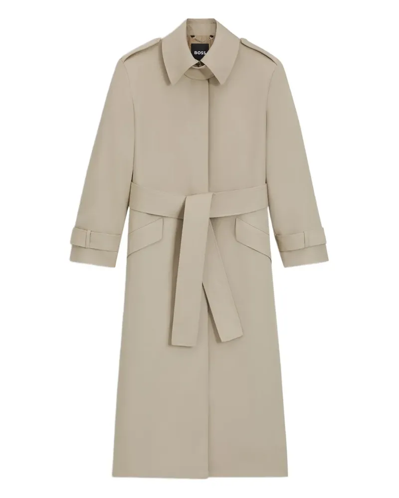HUGO BOSS Trenchcoat mit Gürtel - Nude Nude