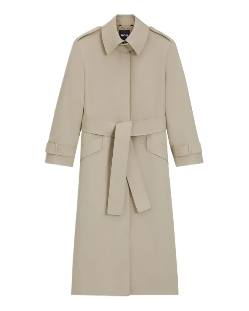 HUGO BOSS Trenchcoat mit Gürtel - Nude Nude