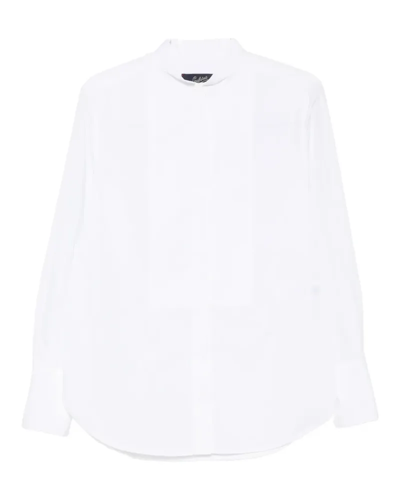 Seafarer bib-front band-collar shirt - Weiß Weiß