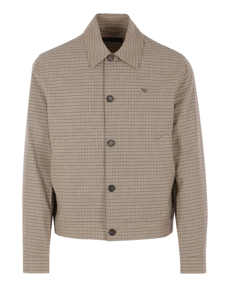 Prada check buttoned jacket - Nude Nude