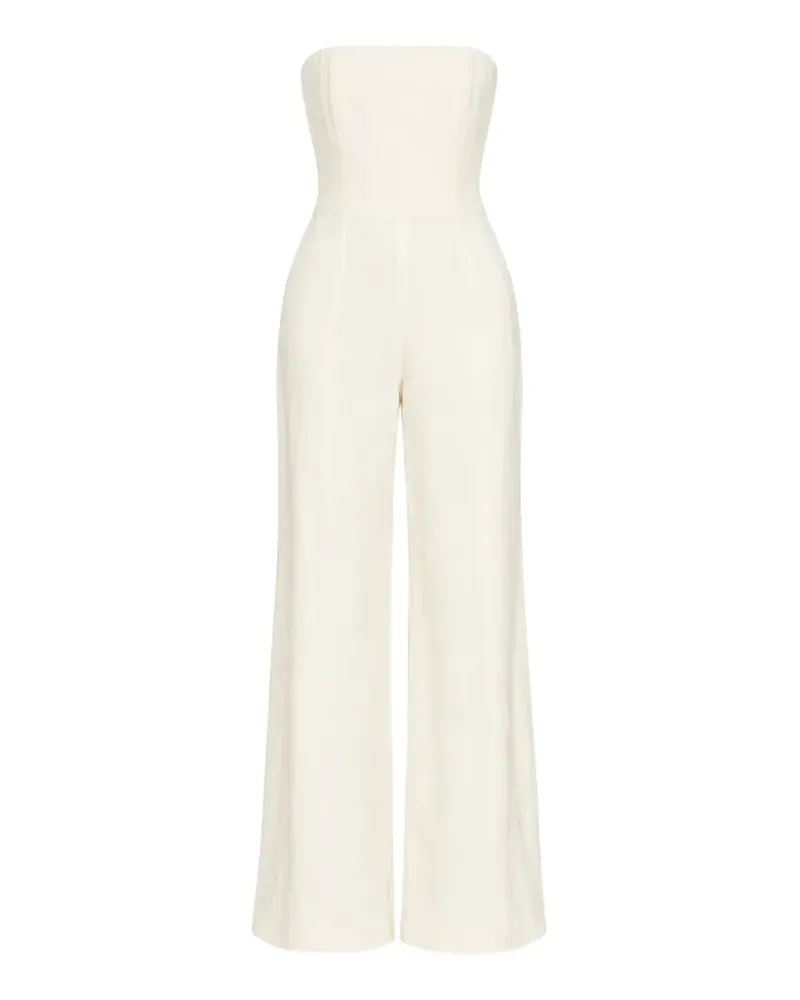 A.L.C. Eden strapless wide-leg jumpsuit - Nude Nude