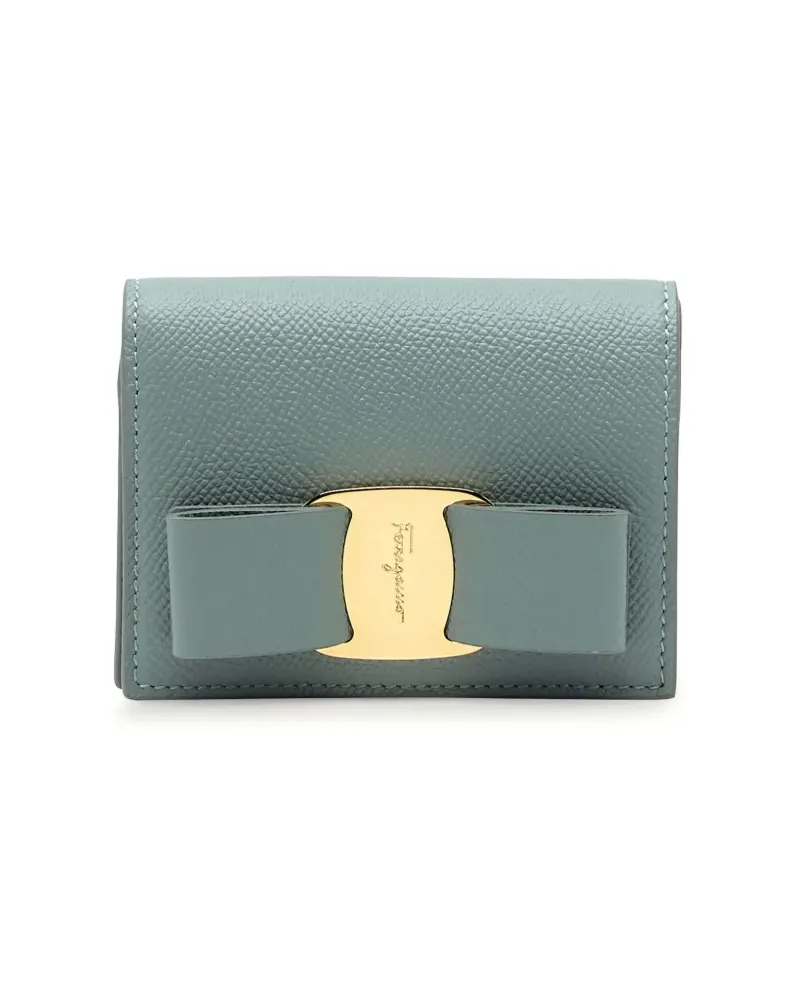 Ferragamo Vara Portemonnaie mit Schleife - Blau Blau