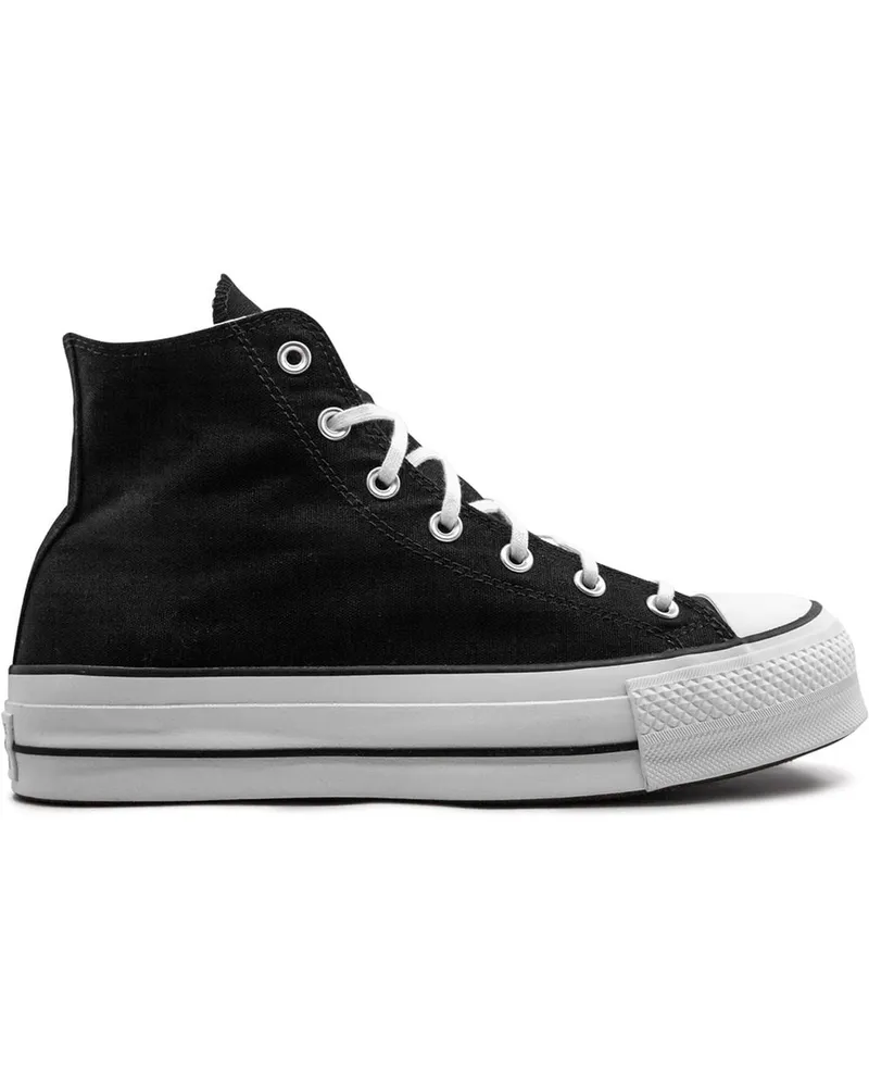 Converse High-Top-Sneakers mit Plateau - Schwarz Schwarz