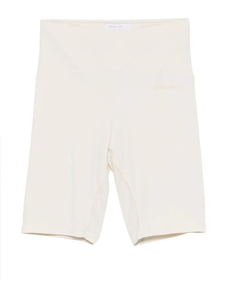 Patrizia Pepe mesh-panel cycling shorts - Nude Nude