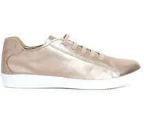 Sneakers mit Schnürung - Gold