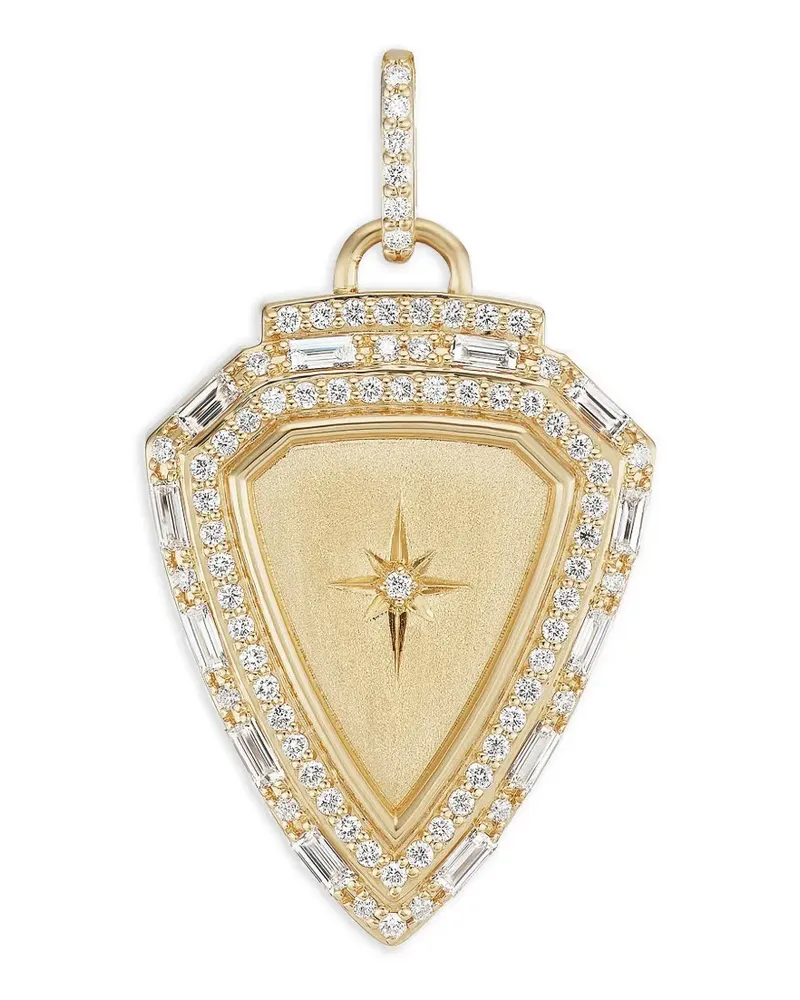 Sorellina Diamond Shield Pendant Necklace - Gold Gold