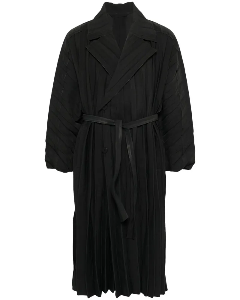 Issey Miyake Edge Mantel - Schwarz Schwarz