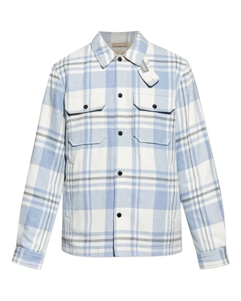 Woolrich Karierte Hemdjacke - Blau Blau